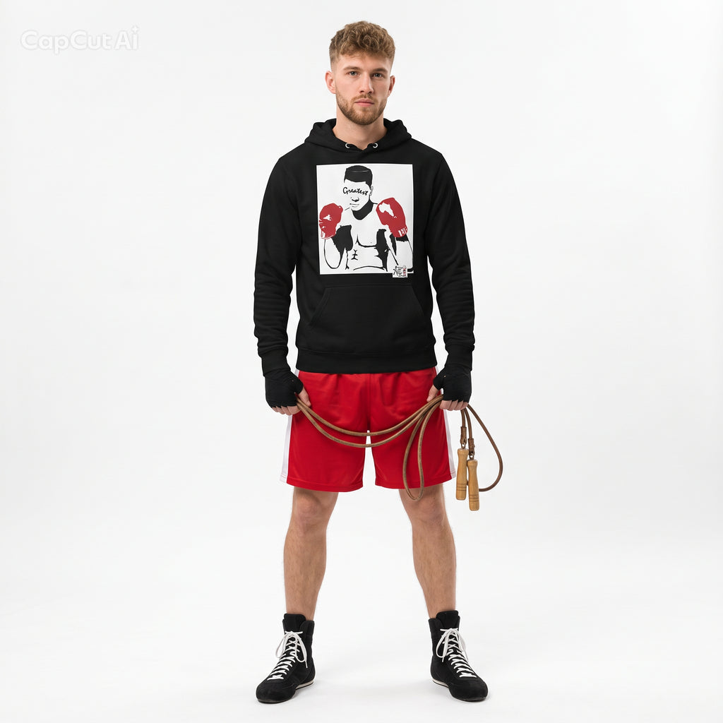 Barbershop Art Hooded long-sleeve