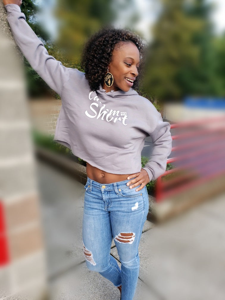 Barbershop Art Crop Hoodie (Cut' em)