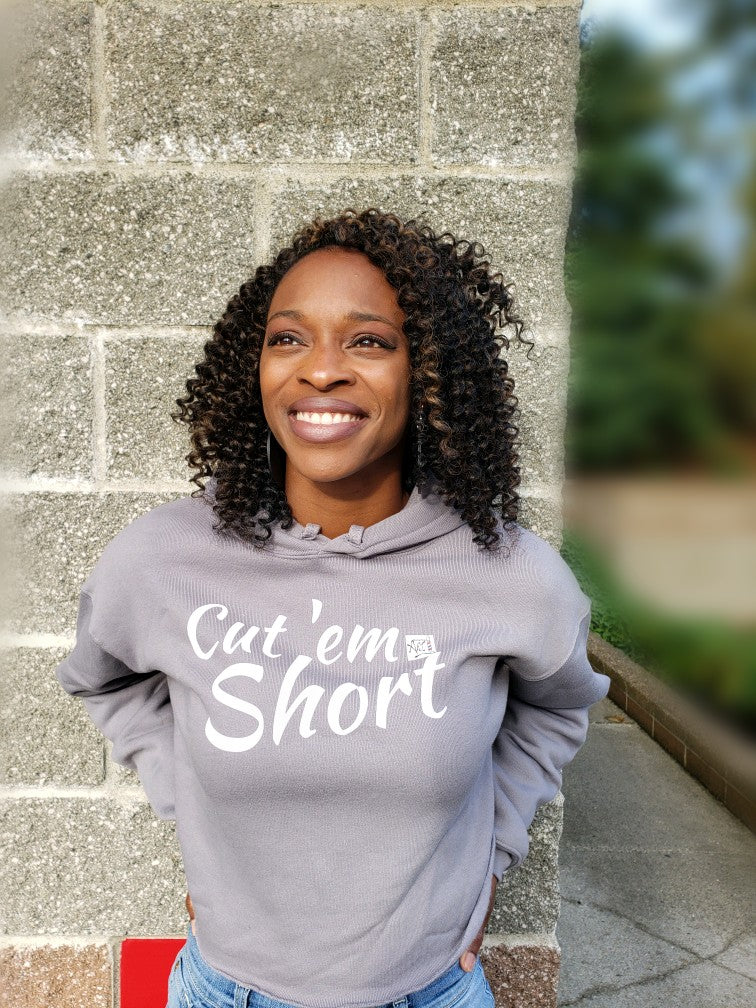 Barbershop Art Crop Hoodie (Cut' em)