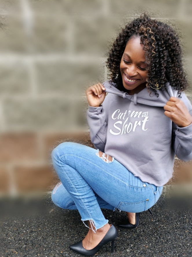 Barbershop Art Crop Hoodie (Cut' em)