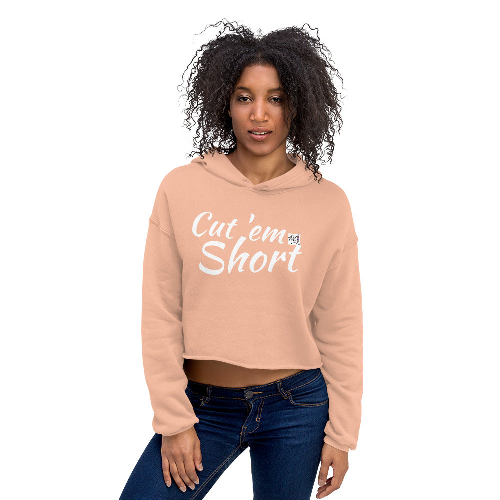 Barbershop Art Crop Hoodie (Cut' em)
