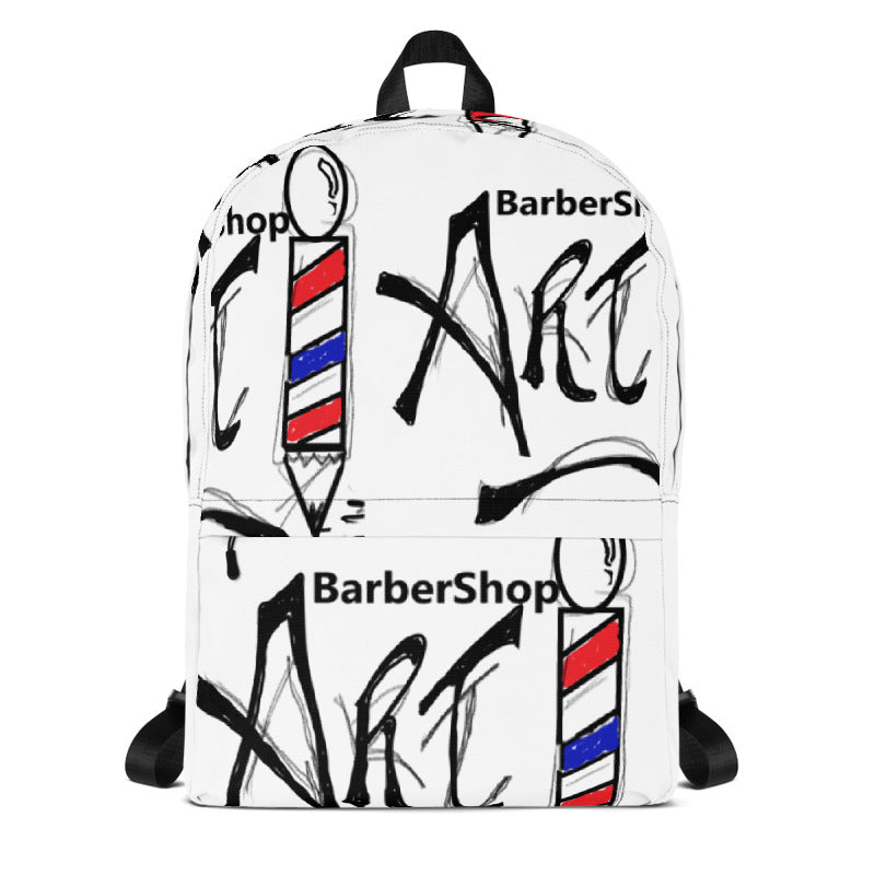Barbershop Art Backpack (Logo)