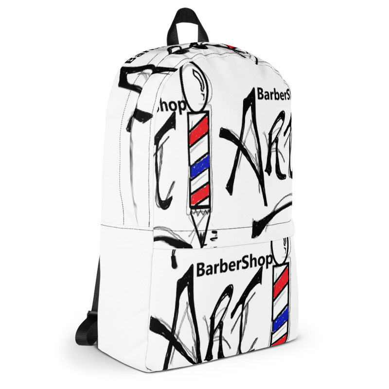 Barbershop Art Backpack (Logo)